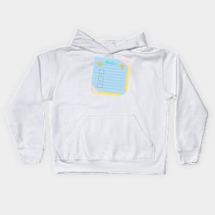 Paper Note Kids Hoodie